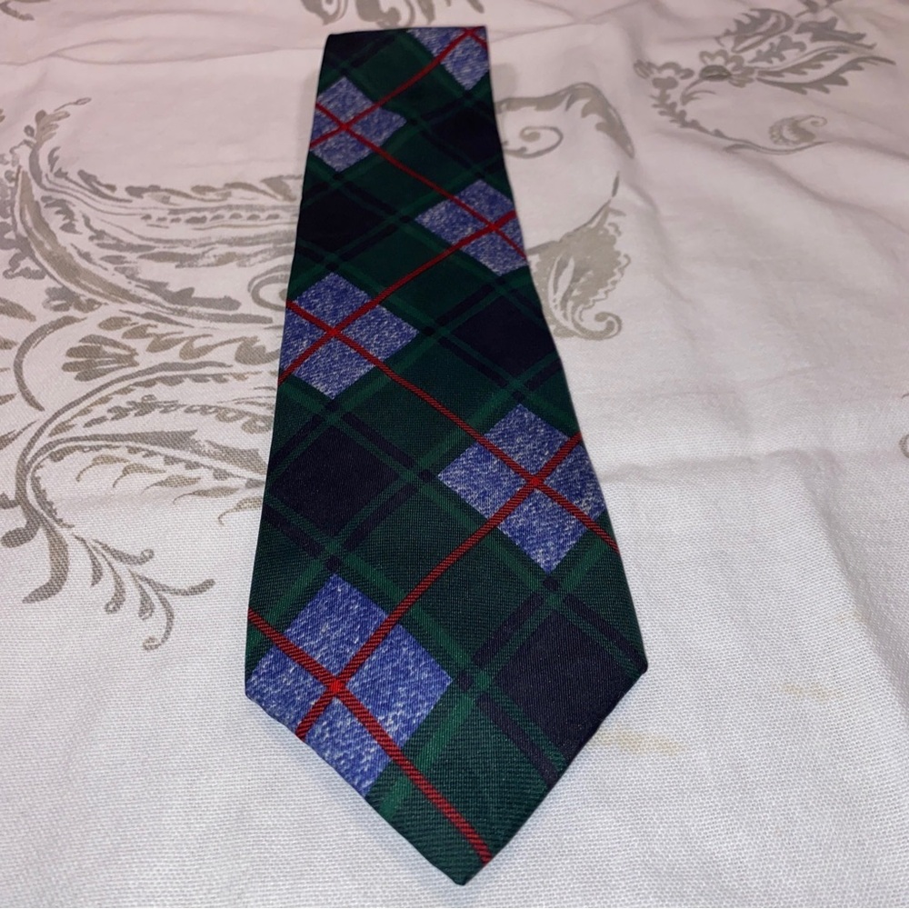 Nautica Plaid‎ Tartan Silk Tie